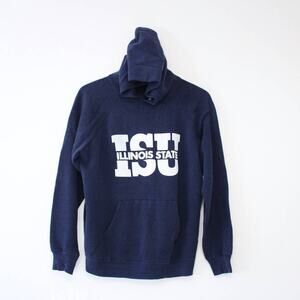 Vintage Illinois State University Redbirds Hooded Sweatshirt Medium